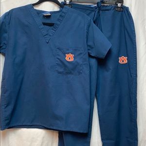 Auburn University Navy Blue Scrub Set Small/Medium